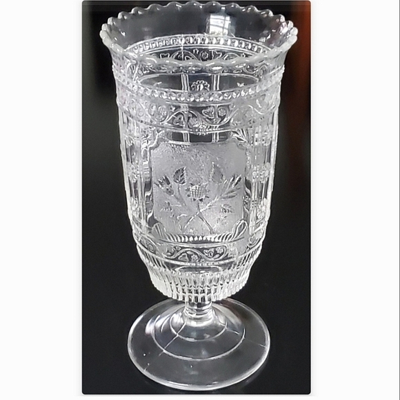 1880s "Wreath" AKA "Willow Oak Celery Vase by Bryce Brothers Pittsburgh PA - Picture 4 of 16